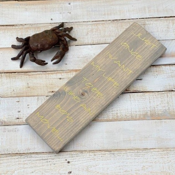 Wish my Life Was Like an 80's Movie Wooden Sign - Picture 1 of 1